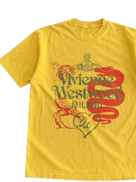 Gildan Tops - Gildan Vivienne Westwood Milano Yellow Graphic Tee Gift For Him, For Her